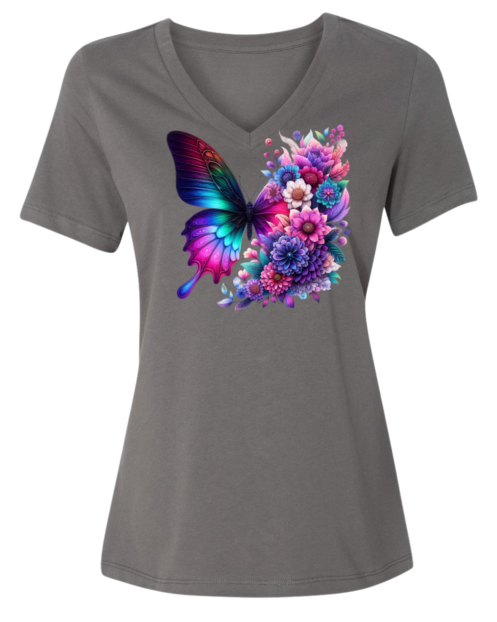 RAD Floral Butterfly Dahlias T‑Shirt