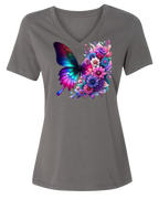RAD Floral Butterfly Dahlias T‑Shirt