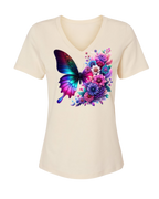 RAD Floral Butterfly Dahlias T‑Shirt