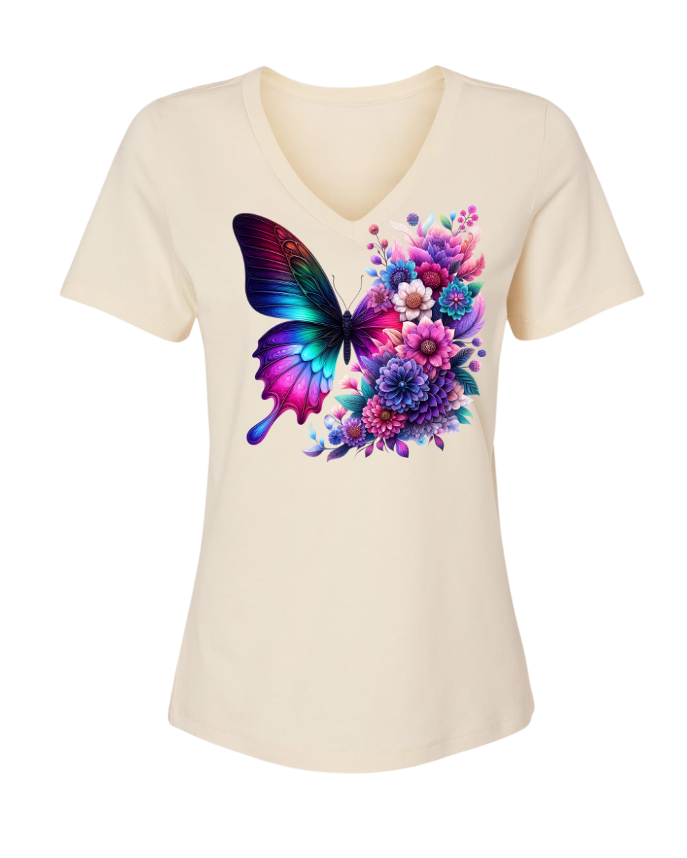 RAD Floral Butterfly Dahlias T‑Shirt