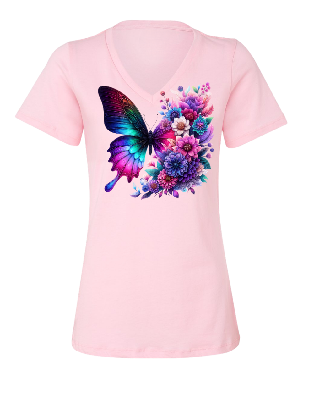 RAD Floral Butterfly Dahlias T‑Shirt