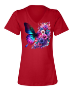 RAD Floral Butterfly Dahlias T‑Shirt