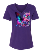 RAD Floral Butterfly Dahlias T‑Shirt