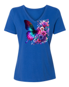 RAD Floral Butterfly Dahlias T‑Shirt