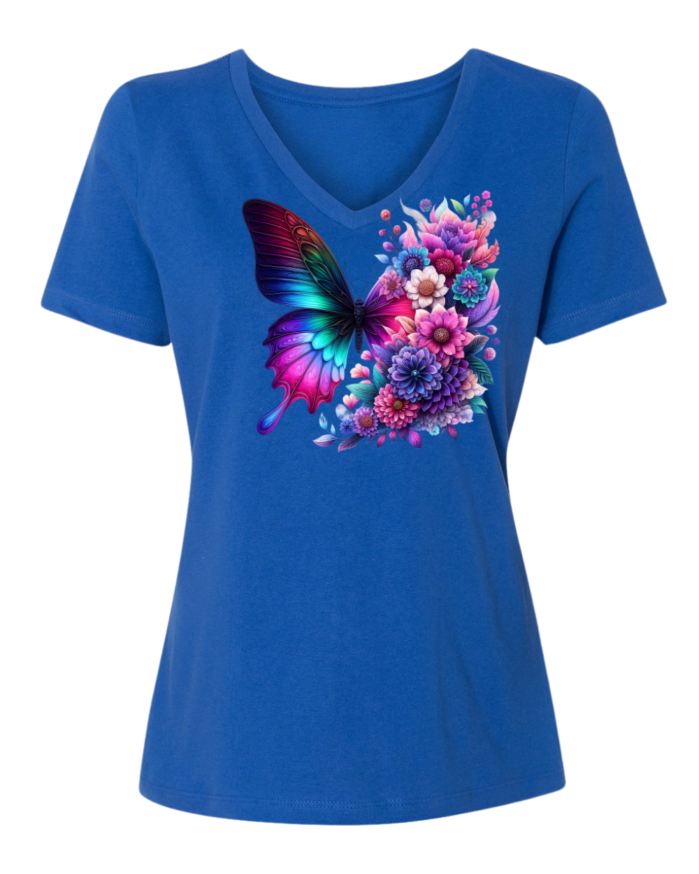 RAD Floral Butterfly Dahlias T‑Shirt