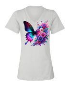 RAD Floral Butterfly Dahlias T‑Shirt