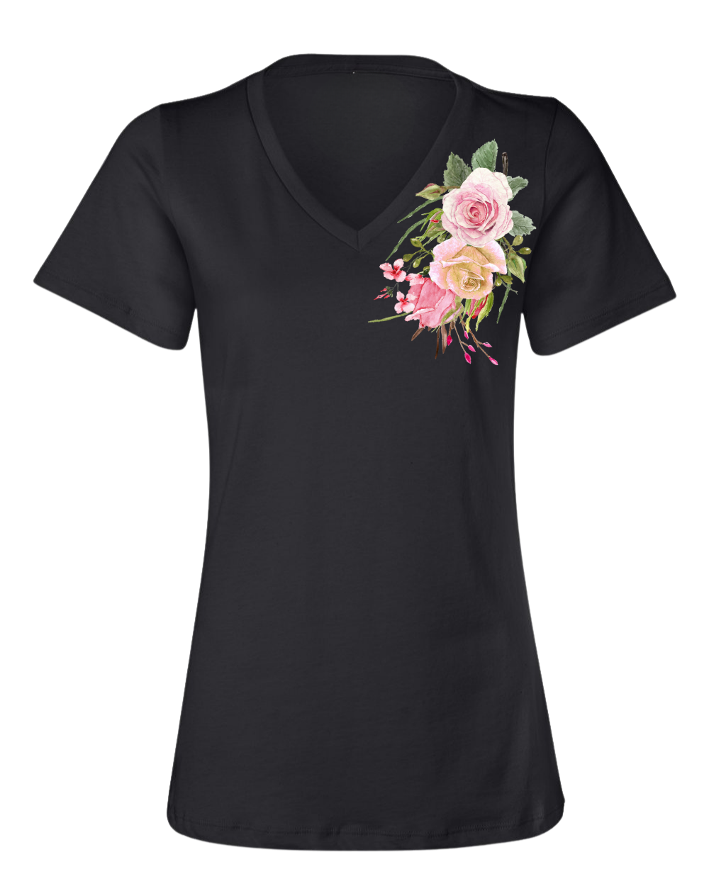 RAD Floral Rose Boutonniere T-shirt